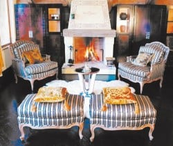 Chalet L: Master Suite Fireplace
