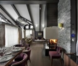 Chalet Kurma: Living and dining area