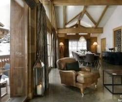 Chalet Valmur: Living room