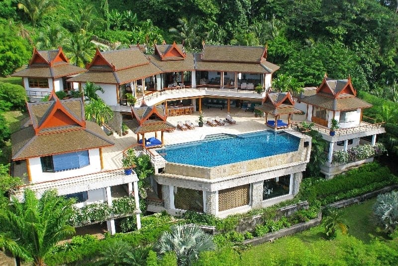 Villa Nandana: Aerial view