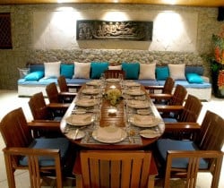 Villa Nandana: Lower dining room