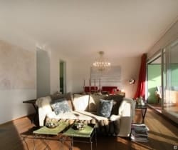 Apartment Calm: Living and dining area