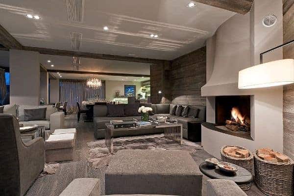 Chalet King: Living room