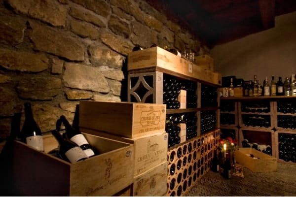 Chalet Nevai: Wine cellar