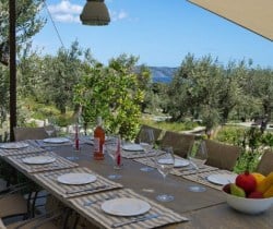 Villa Peristera-Al fresco dining area