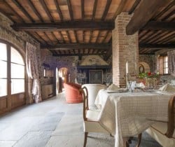 Villa Ombrone: Living room and Dining room