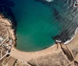 Villa-Calantha-Aerial-view-of-the-beach